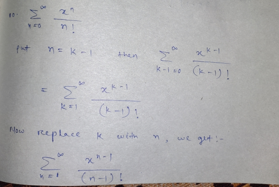 10 put nakal then so akal K-1 50 (k-1)! = s ekal . (k-) Now replace k with n we get: - ht (n-1)!