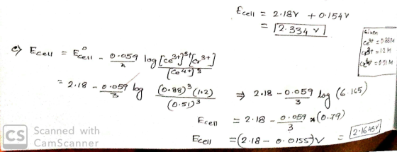 2:18V +01547 = 12.334 v1 Giver leat - 2M Eceu E en . 0.054 16 osim es Ecell EU 0.959 log [ceny jes) 52:18 - onedlig 100* (4.