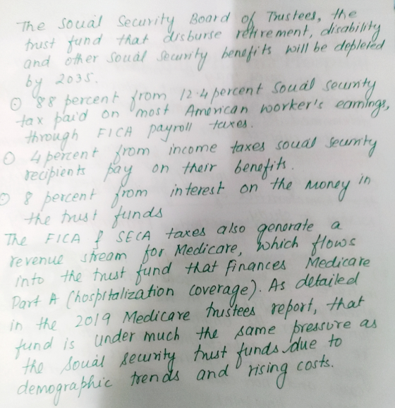 The soual Security Board of Trustees, the brust fund that disburse retirement, disability, and other souál security benefits