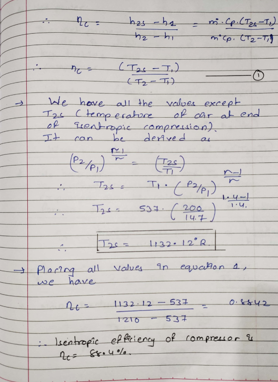no has -ha hathi im .Cp. (Izz-T) mcp. (T2-Ti) no ( Tas T,) ( Tz- Ti) We have all the valves except Tzs (temperature of cair a