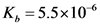 K = 5.5x10