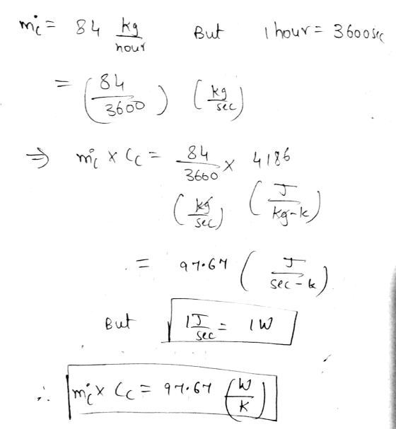 But . l hour= 3600sec hour mi x 6 = 84 x 4186 el 5.97.64 ( care ) = 97064 sec But Sec mix (63.97:64 cm) = 94.64