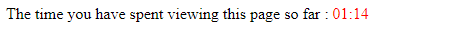 The time you have spent viewing this page so far: 01:14