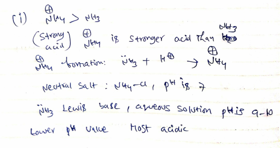 ) لم 13) لم ( Wota (strong - acid) 0 Nely those acid than Stronger P a la formation. Stay + HO > Nity Neutral Salt : Nauru,