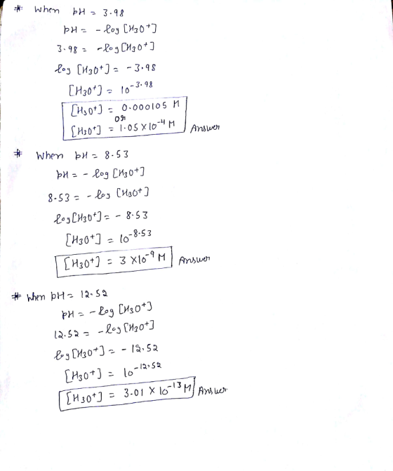 * When Hっ3.98 [H30+), 10-3, 98 CHso)0 000105 M