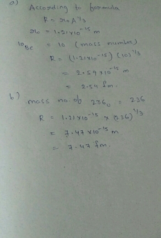Acconding to ho mu (ma . nurnlet) 3 Be -to (1-21Xlo -IS C1o) mass no. o 236, 236 X (2.36
