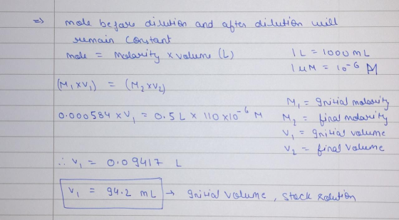dilution will mole befare dilution and after remain constant mole = Molarity x volume (L) IL=1000ML - lum = 16 GM (M, XV) = (