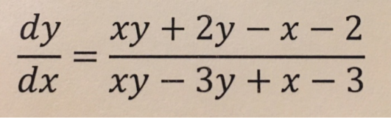 dy хy + 2y —х — 2 ху — Зу + x -3 dx
