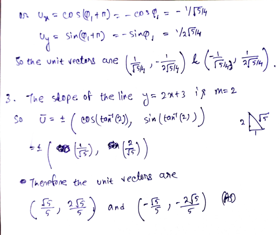 - 15514 os Uga cos10,+ o) - cosa sin@,+n) --sing, /28514 oys So the unit vectors ane (Tom tom) e (Times atsta). 3. The scope