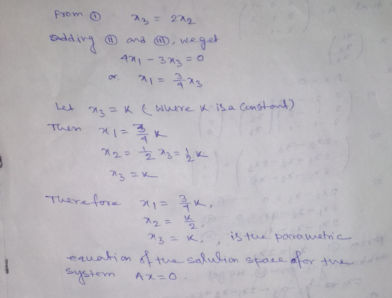 from = 202 edding ③ and ④ weget 40, -303=0 an 11-323 het dak where Kisa Constant) Then ni= 3 N2= 3= k ok There fore a = 3 = K