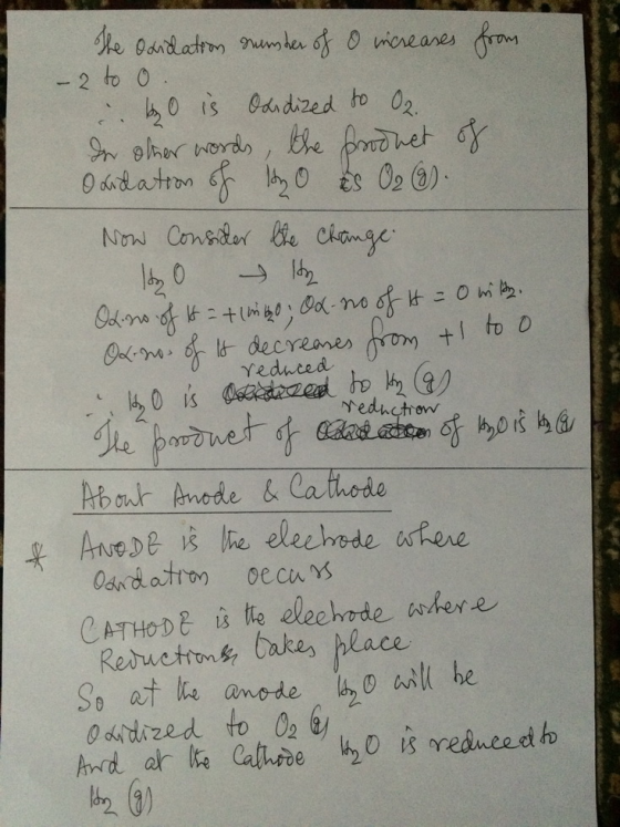 - 2 to 0 Yeduced About Anode & Ca thode CATHODE i e elechode where Reut Caba, place
