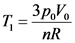 T: 3p V
nR