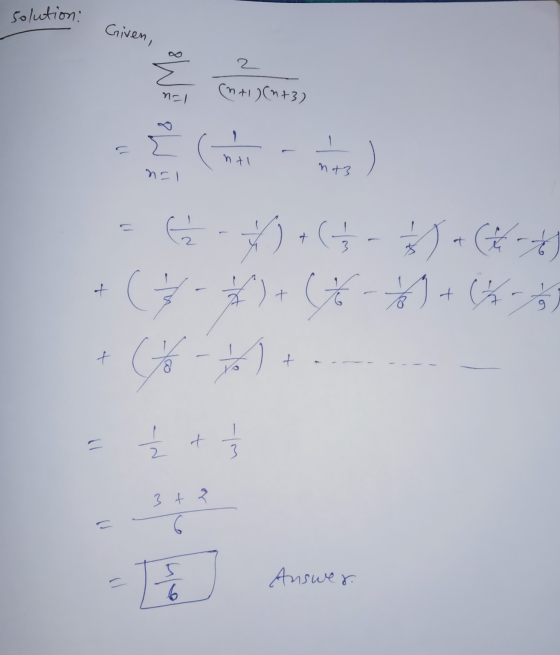 solution: Given, 21 N Cnt9CM43) 삐 - tu nt3 n의 는 + ( + + ( - )+( 1 + (4- (-). + 을 커 الم 1 2. 3 4 = s 드 To Answer 9