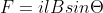 F= ilB sin\Theta