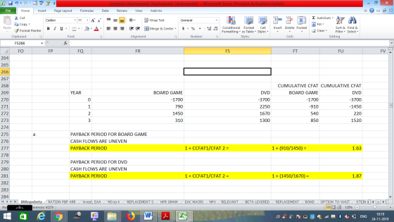 - 2x F V projects (Autosaved) (Autosaved) (Autosaved) - Microsoft Excel (Product Activation Failed) File Home Insert Page Lay