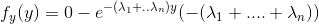 f(y) = 0 - e-(1+..Any(-(41+ ... + In))