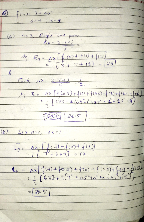 0 3 + 40 a= tb-2 ond ) 3 29 sx [ f(u)+40.5) +foo) + f(03)+f64fuss fowa (a) n: 3, Right port 02= 2 - () Rze self (0) + f(i) +