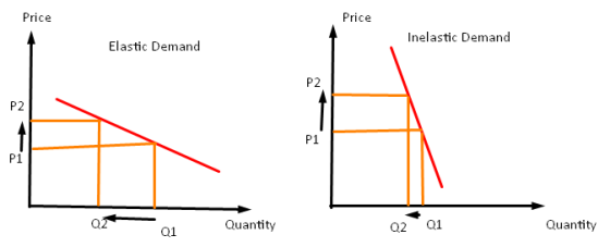 Price Price Inelastic Demand Elastic Demand Q1 Quantity 0201 Quantity