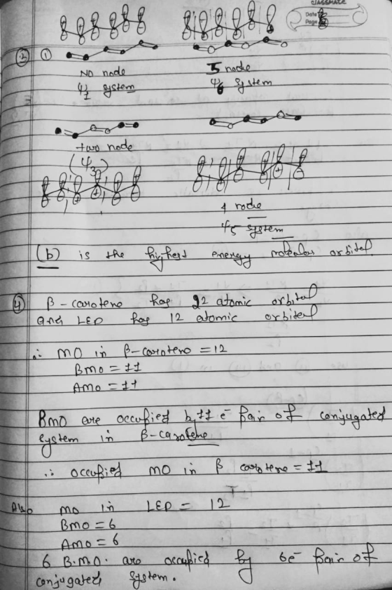 CASSMATE Date & ff 2b oko dideede Pag No node V system I node & system two node 4 rode टिम्या (6) is the highest energy rolka