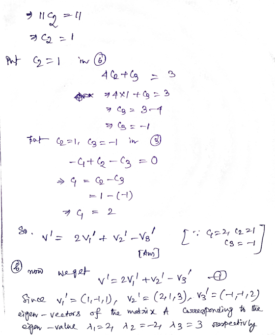 » 12 all y Carl put (2=1 in 16 40+ C3 3 94x1 +69= 3 * C2 23-4 a good pat (2=1, C3=-1 in 3 -G+ G- C3 9 = -C3 = I-(1) mg = 2 no