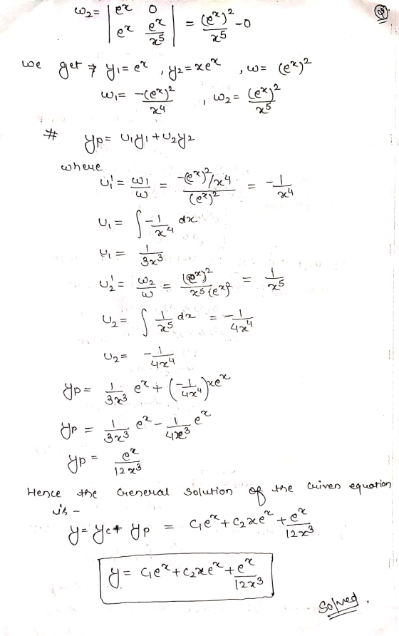 W2= ez Some (ez -0 ez 25 we get y yi= er Ya = xer (exy2 ) 2 W.= -(0%)? 24 تركيا 25 # Yo= uigi+ Ugya where ü = wi -2337224 1