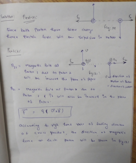 5 Solution: Paste)! since both Pooton have some Lance Electric force will be 0 change repulsive . figi con in nature & Part (