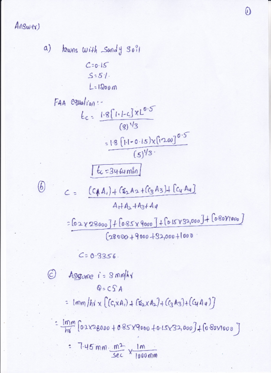 Answer) a) huns wiSondy soi S 51 FAA eQuation (3) V3 (5)% 3qb4 mio (28090009,000+loo0 C2 0.3356 Imm 145 mm m2 sec a0mm