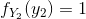 f_{Y_{2}}(y_{2})=1