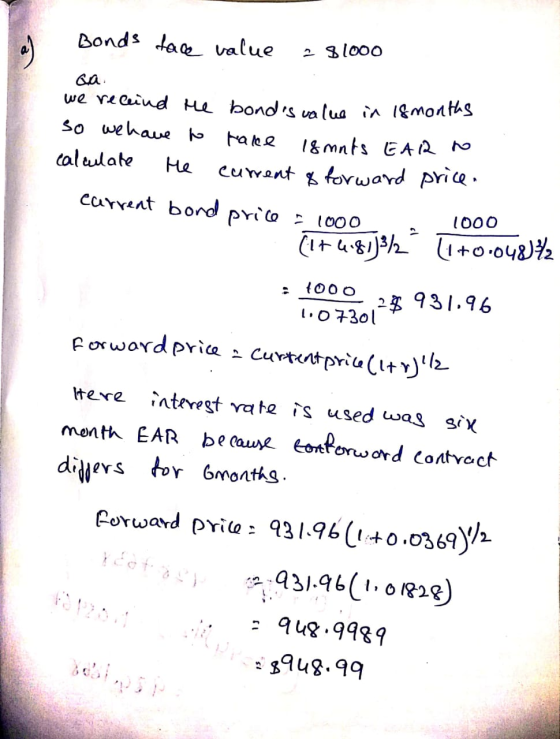 Bonds tace value 2 81000 Qa. we receind te bonds value in 18montas so we have to take 18mnts EAR TO calculate He current & f