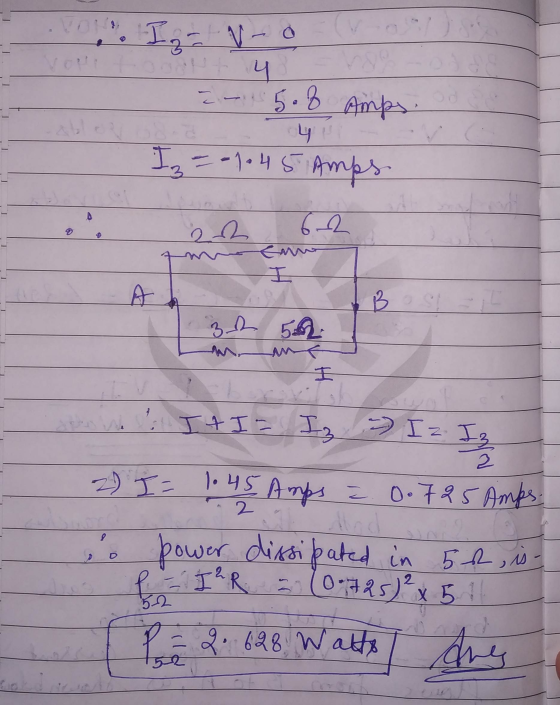 ( VO 2. I, V- PH4 [~ 5.8 Amps y Iz = -1045 Amps . & 6-2 A 3 3h 5% auf Z 2 It I= Iz . Iz Iz 2 2) I= 1.45 Amps ē. 0.725 Amps. p