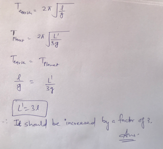 arth = 25 Teasta a Telenet (2=30 It should be increased by a factor of 3 2 Increase