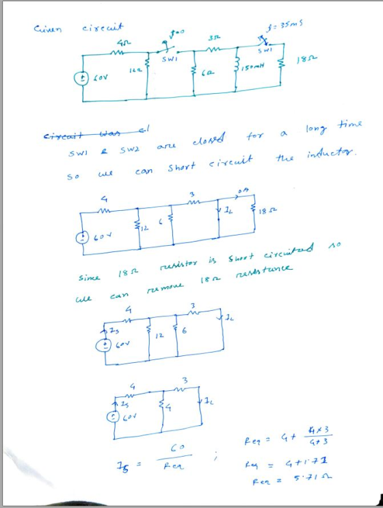 Cinen circuit J35ms g SWI 182 12 15AH for time al long cireait clowd for art Swi Sw2 inductor. the Short circuit ell can SO 3