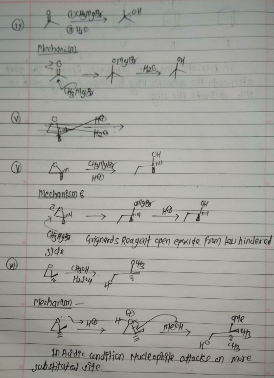 & Ham Bo Koh Mechanim omgB A₂ MB CHAMYBY HQ) Mechanism 6 Mga selle Grignards Reagent open epoxide from lev hindered 0413 Bol