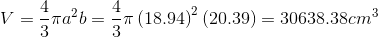 V = na?b= (18.94)? (20.39) = 30638.38cm