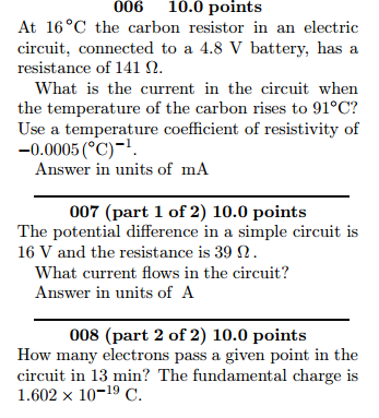 The current in the conductor varies over time as