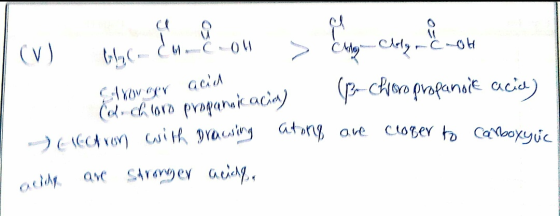 (v) blac. En con Chly oh -choro propansic acid) | CAXoveer acid Colchono propanolacha) I with gracsing atong are closer to Ca