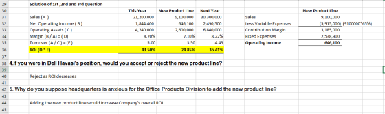 New Product Line 9,100,000 (5,915,000) (9100000*65%) 3,185,000 2,538,900 646,100 8.70% 29 Solution of 1st, 2nd and 3rd questi