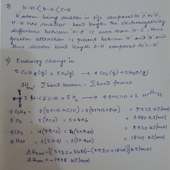 꾸 . smaller n se compared to cYO, e bow lenat, The electvo ahv enee betvem attraction nent i s twa ent betwe+n、H ( a»D 、0, a