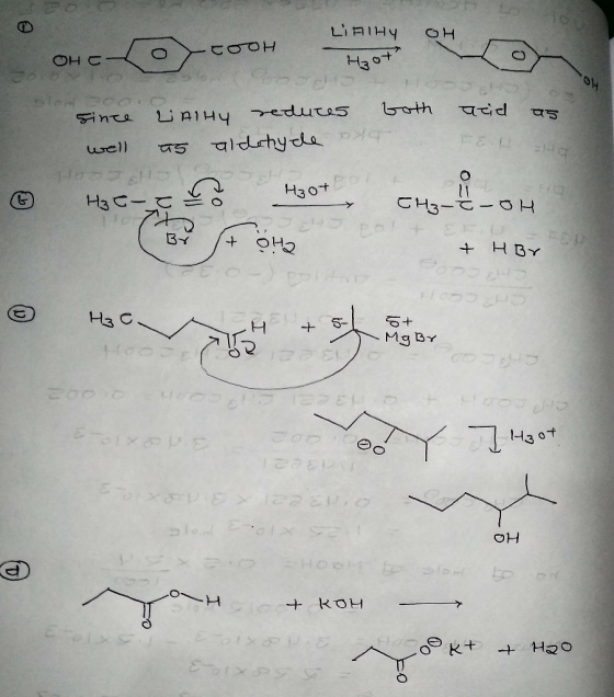 Liнiну он Hoot Он сонсоон both acid as since LAIHY reduces usell us qishу tо ѕ л DHE То е ноt © на с- с. d=0 — ОН 2 сно + HBr