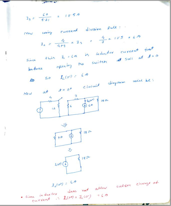 CO 10:54 Is- 521 division Rule: current Now using 105 64 72 - x 75 6+3 junt I inductor current this 7:19 Since at swi at to t