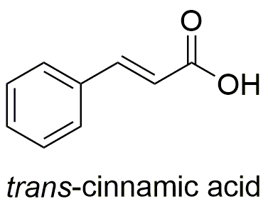 OH trans-cinnamic acid