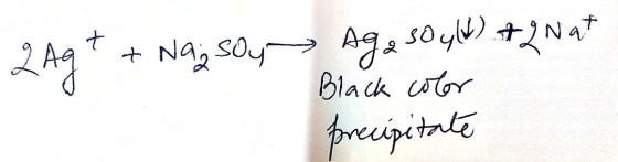 2Ag + + Nag sou Aga 30 gW) #2 Nat - Black color precipitate