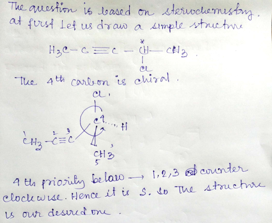 The question is leased on at first tet us draw a H₂C-6 c- steriochemistry, simple structure cedo. The 4th carbon is chiral. a