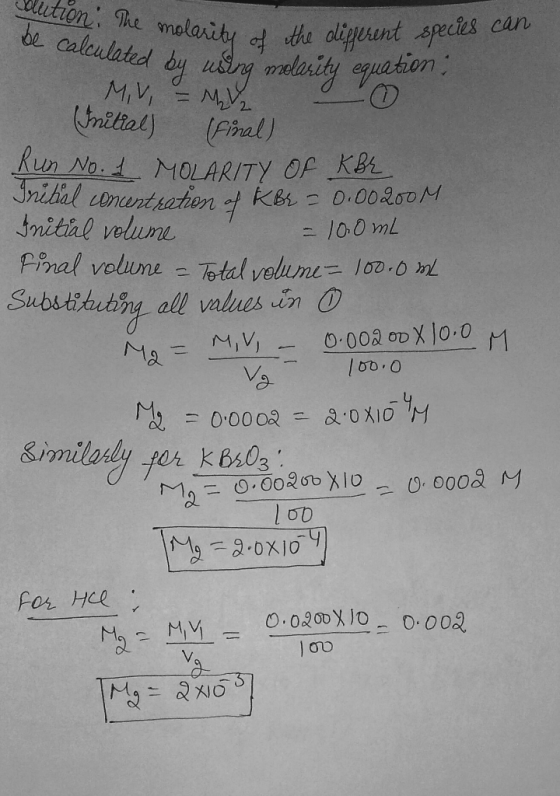 caloulated ou wang molality equation Substitirhing all values in O l bo O