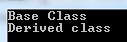 Base Class Derived class