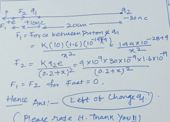 az Р -3onc te Ez a Fi textione zoom F = Force between proton & ar K(10)(1:6) (101992 - 28+9 144x10 22 19 Kaze =9x109x30x109x1