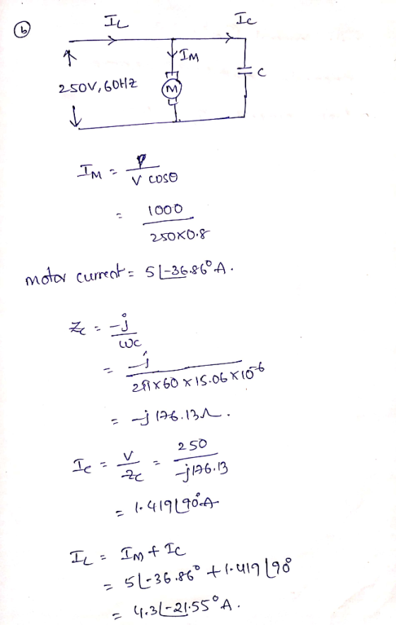 À tIM 250V, 60HZ IM - I lose V coso . 1000 250X0.8 motor currents 51-36.860 A. 281X60 X 15.06X10% = -3 176.131. 250 Ie = h -
