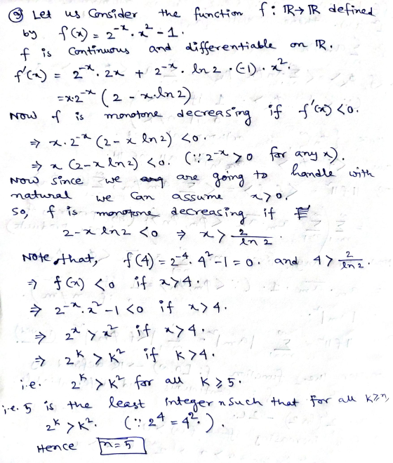 99 Let f(a) f is ². Now since we we assume us Consider the function fi R→IR defined by 22-1 Continuous and differentiable on