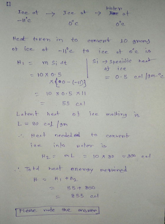 Wate r He ot toen in to convert Jo geam ce o os ice 55 cal Latent hest otice mel+ng る Het needed to convenb . To tㅚ heat en