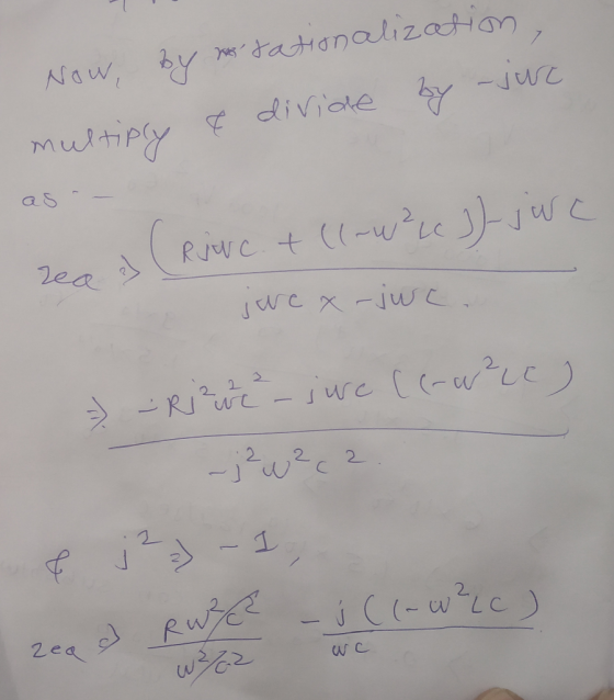 aonalizdHon Now, Y diviake ure multPY as 2ea we jw 2 2 2 RITC we (we 2 -jc 2 -i C(-wic)